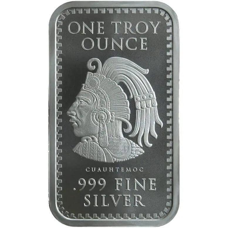 1 Troy oz. .999 Fine Aztec silver Bar