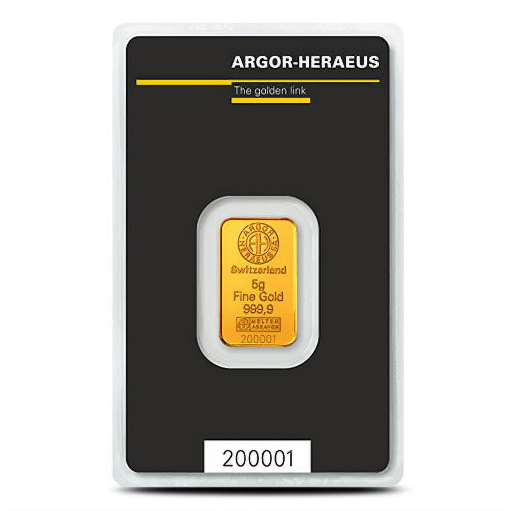 5 g Argor Heraeus Kinebar Gold Bar