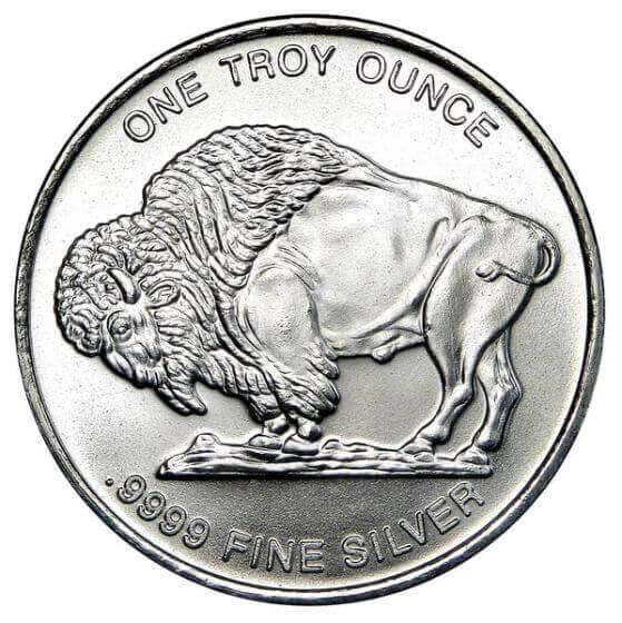 1 oz Silver Buffalo Round - Random Mint - BoxerBullion.com