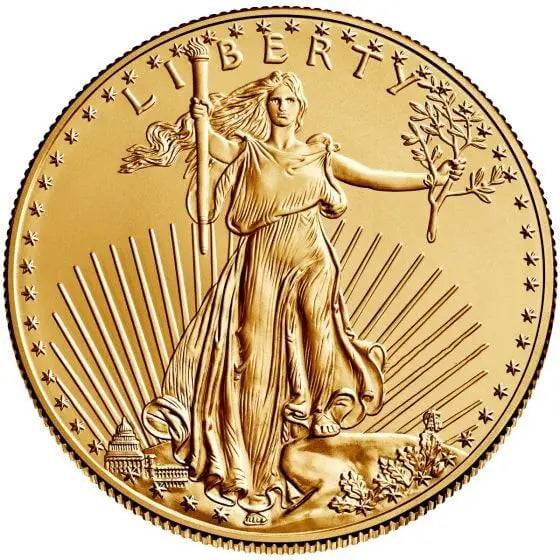 1 oz American Gold Eagle Coin BU Gold Bullion)